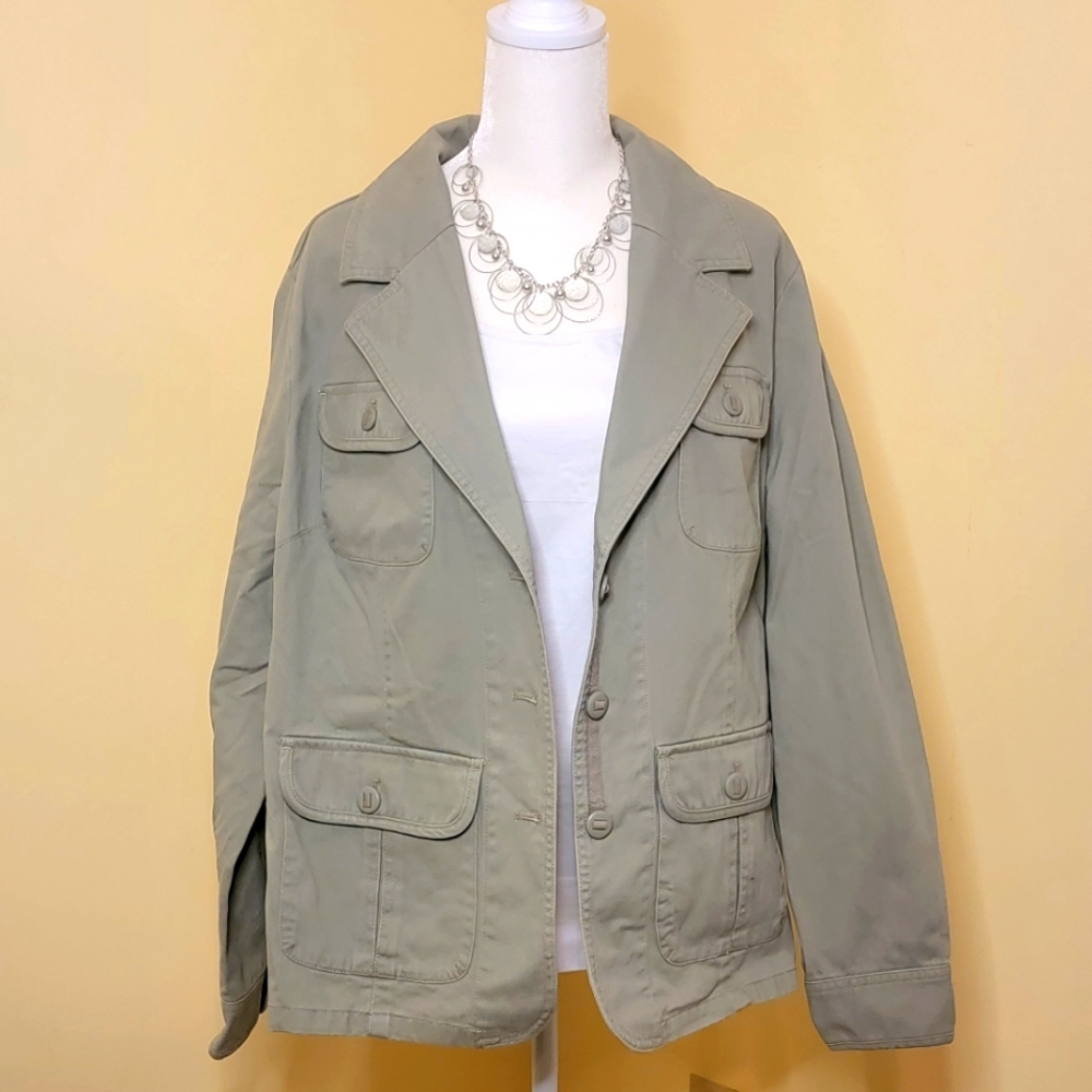 Sonoma Life + Style blazer Sage color size 1X